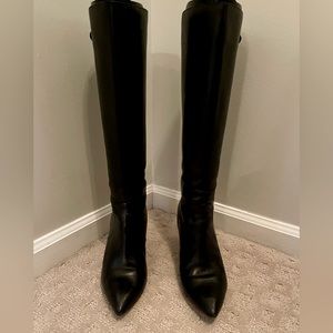 Anne Klein Black leather boots